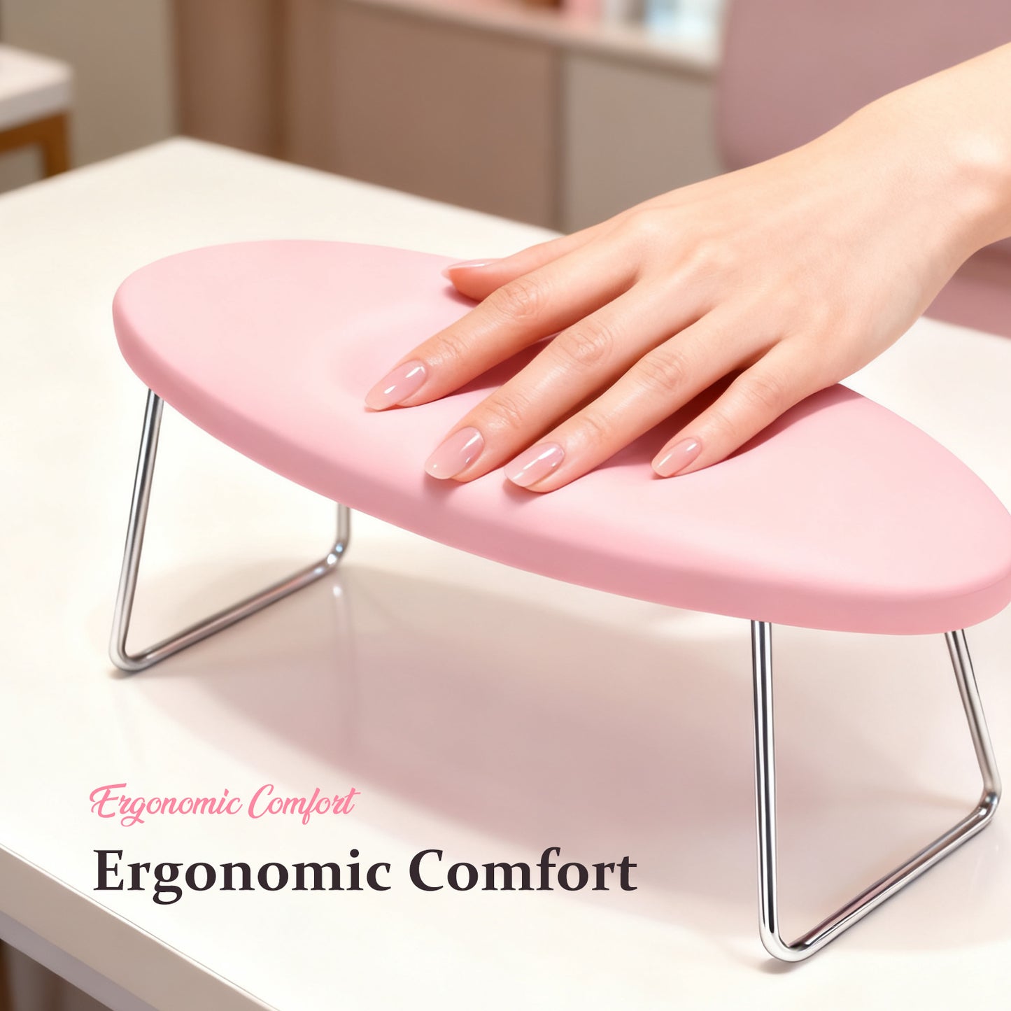 Professional Microfiber Leather Nail Hand Rest Stand Arm Rest for Acrylic Nails